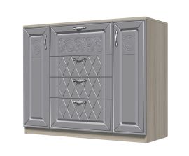 Париж №13 Комод с 4 ящ.; 2 дв. (ясень шимо свет/серый софт премиум) | подробнее Париж №13 Комод с 4 ящ.; 2 дв. (ясень шимо свет/серый софт премиум) | фото