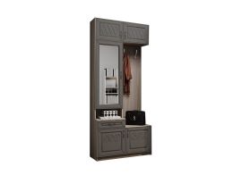 Париж №16 Панель комбин. с зеркалом (ясень шимо свет/серый софт премиум) | подробнее Париж №16 Панель комбин. с зеркалом (ясень шимо свет/серый софт премиум) | фото